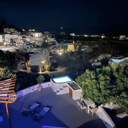 Villa Traditional Cave With Jacuzzi, Terrace And Sea View - Sando Vúrvulosz